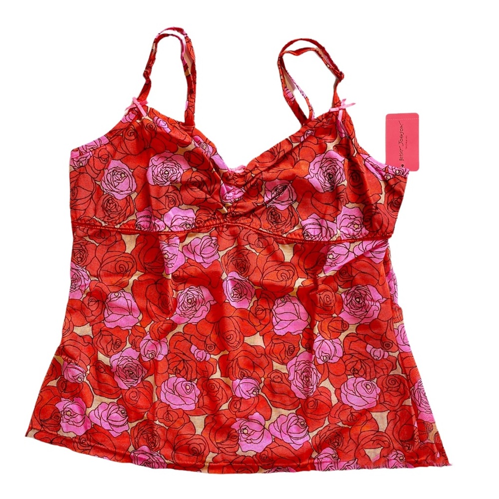 Betsey Johnson intimates | cute flower camisole L